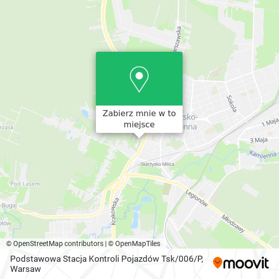 Mapa Podstawowa Stacja Kontroli Pojazdów Tsk / 006 / P