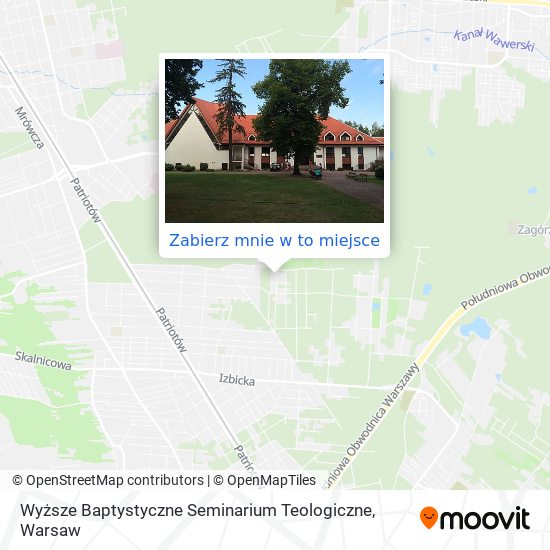 Mapa Wyższe Baptystyczne Seminarium Teologiczne