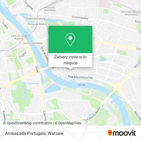 Mapa Ambasada Portugalii