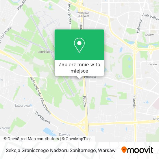 Mapa Sekcja Granicznego Nadzoru Sanitarnego