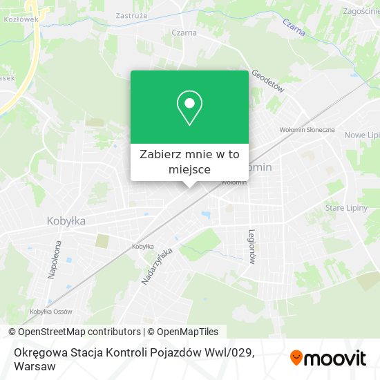 Mapa Okręgowa Stacja Kontroli Pojazdów Wwl / 029