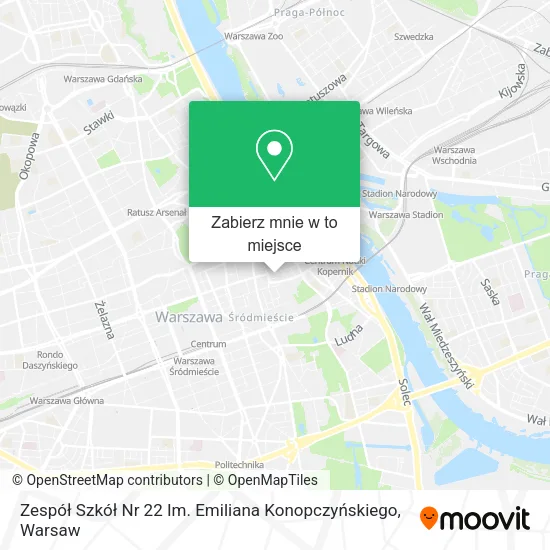 Mapa Zespół Szkół Nr 22 Im. Emiliana Konopczyńskiego