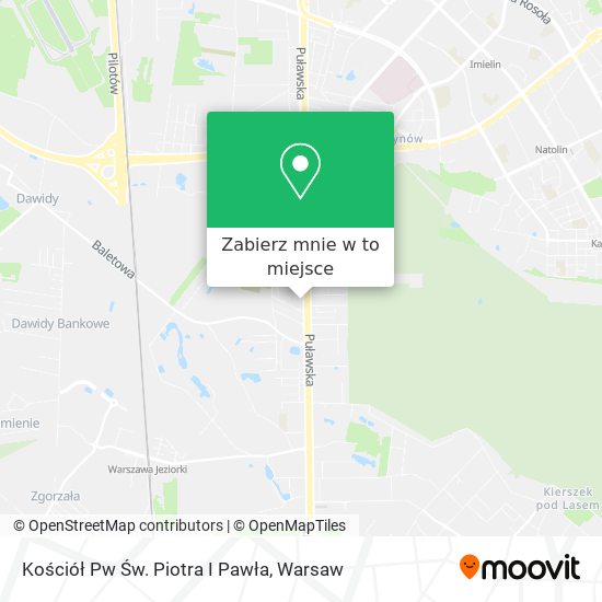 Mapa Kościół Pw Św. Piotra I Pawła