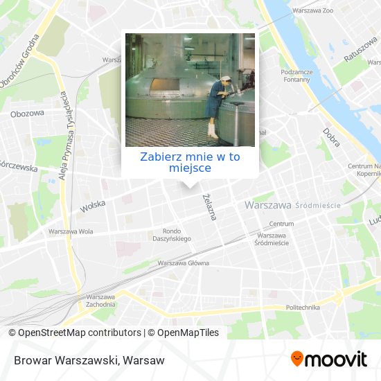 Mapa Browar Warszawski