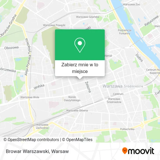 Mapa Browar Warszawski
