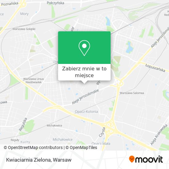 Mapa Kwiaciarnia Zielona