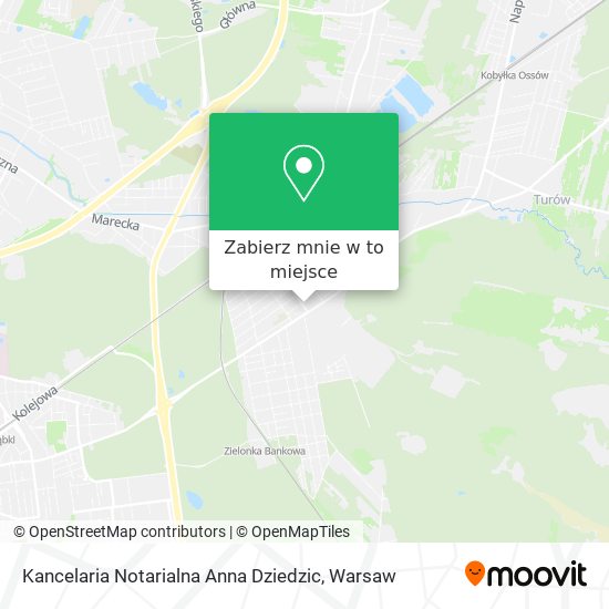 Mapa Kancelaria Notarialna Anna Dziedzic