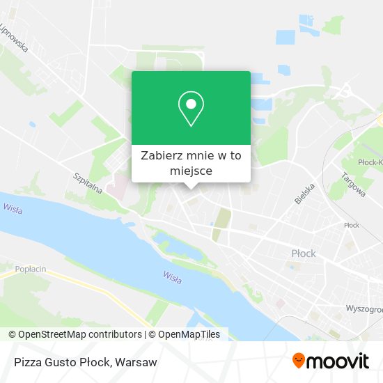 Mapa Pizza Gusto Płock