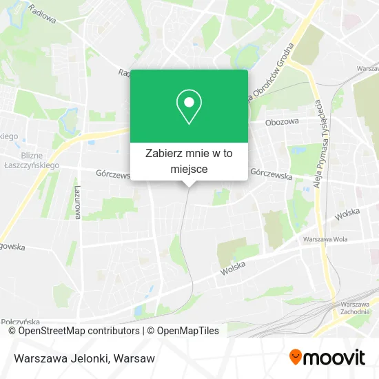 Mapa Warszawa Jelonki