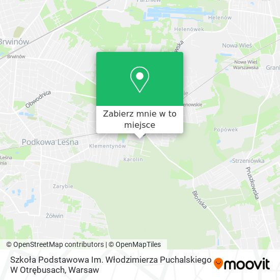 Mapa Szkoła Podstawowa Im. Włodzimierza Puchalskiego W Otrębusach