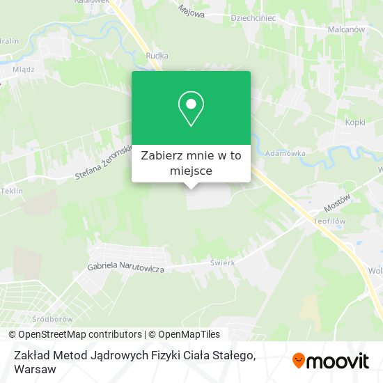 Mapa Zakład Metod Jądrowych Fizyki Ciała Stałego