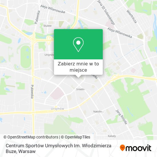 Mapa Centrum Sportów Umysłowych Im. Włodzimierza Buze