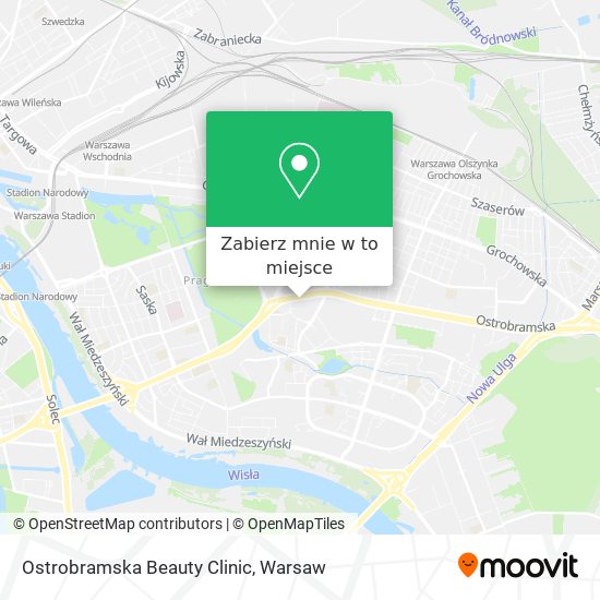 Mapa Ostrobramska Beauty Clinic