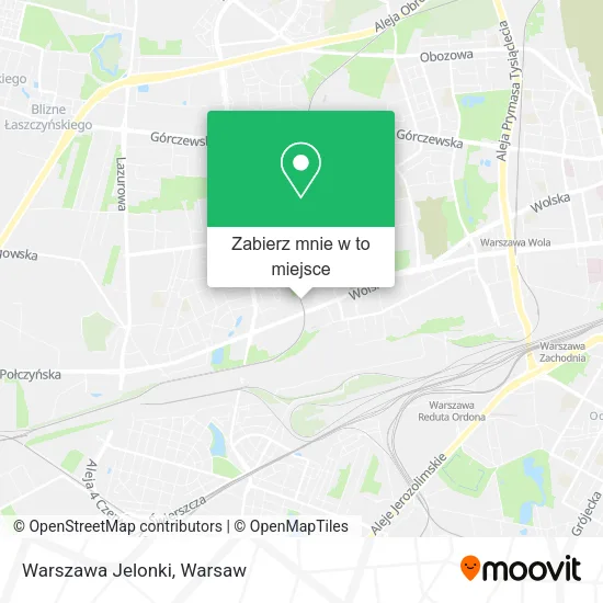 Mapa Warszawa Jelonki