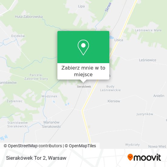 Mapa Sierakówek Tor 2