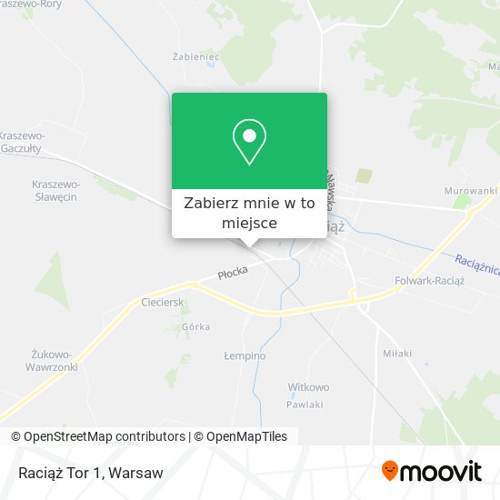 Mapa Raciąż Tor 1