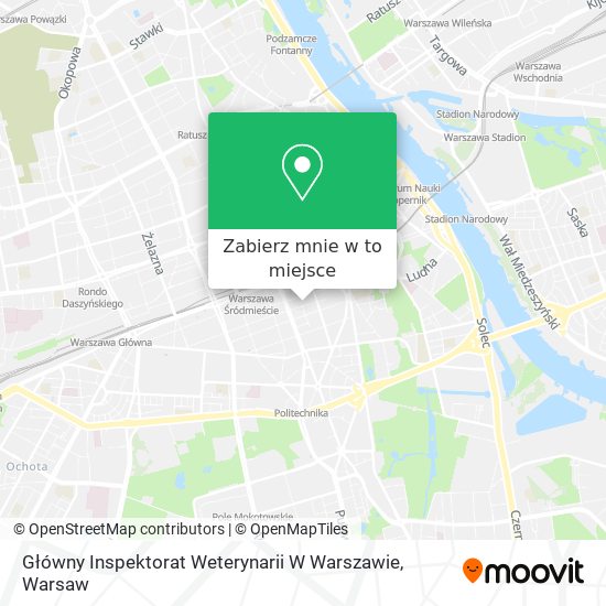 Mapa Główny Inspektorat Weterynarii W Warszawie