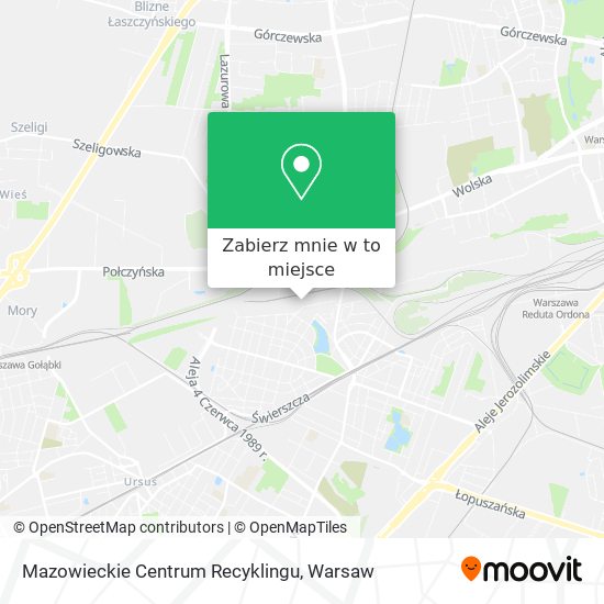 Mapa Mazowieckie Centrum Recyklingu