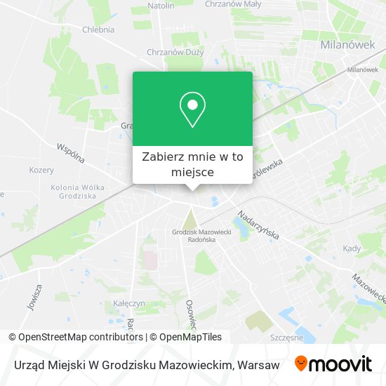 Mapa Urząd Miejski W Grodzisku Mazowieckim