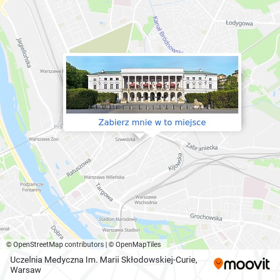 Mapa Uczelnia Medyczna Im. Marii Skłodowskiej-Curie