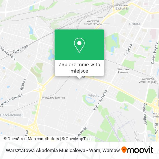 Mapa Warsztatowa Akademia Musicalowa - Wam