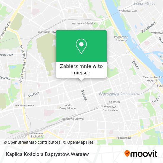 Mapa Kaplica Kościoła Baptystów