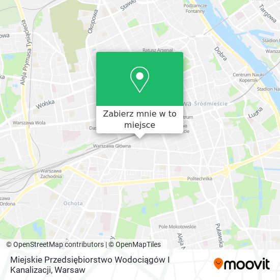 Mapa Miejskie Przedsiębiorstwo Wodociągów I Kanalizacji