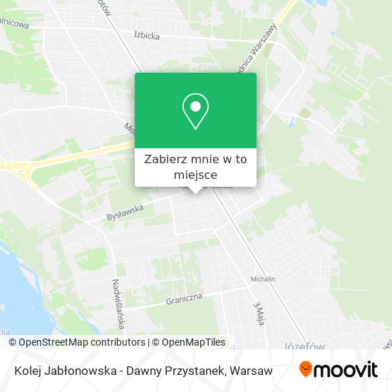 Mapa Kolej Jabłonowska - Dawny Przystanek