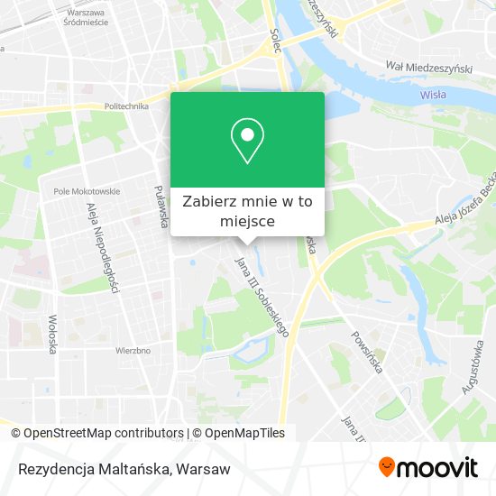 Mapa Rezydencja Maltańska