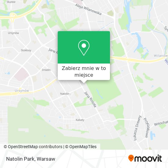 Mapa Natolin Park