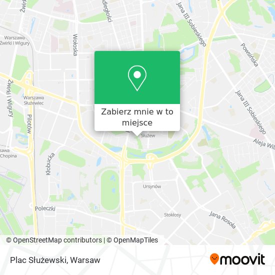 Mapa Plac Służewski