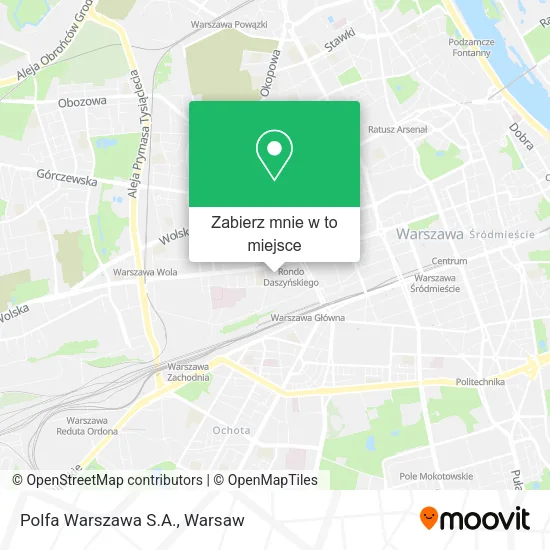 Mapa Polfa Warszawa S.A.
