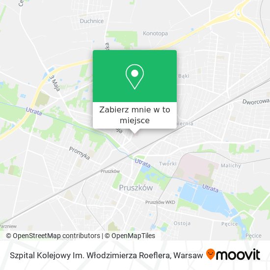 Mapa Szpital Kolejowy Im. Włodzimierza Roeflera