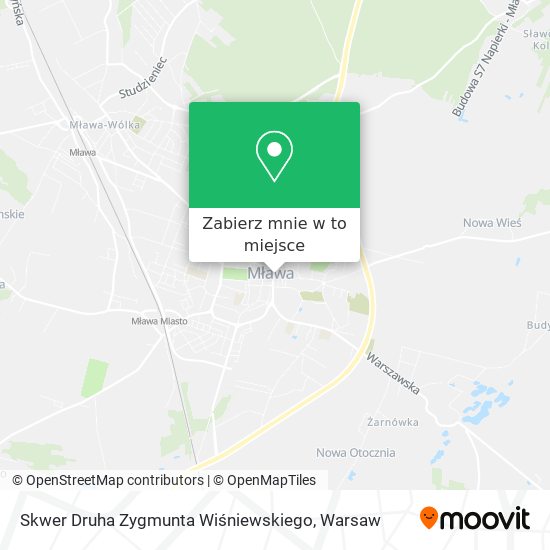 Mapa Skwer Druha Zygmunta Wiśniewskiego