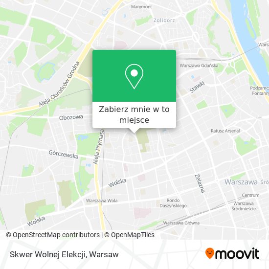 Mapa Skwer Wolnej Elekcji