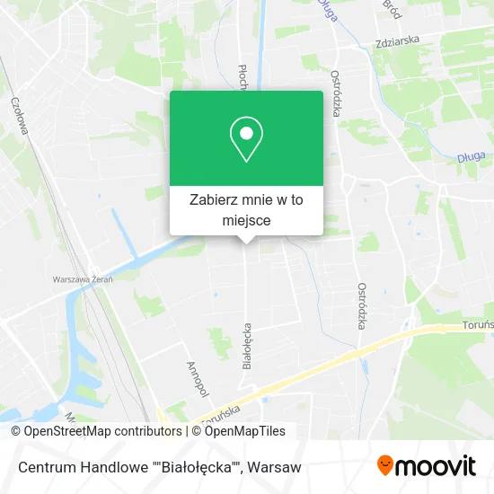 Mapa Centrum Handlowe ""Białołęcka""