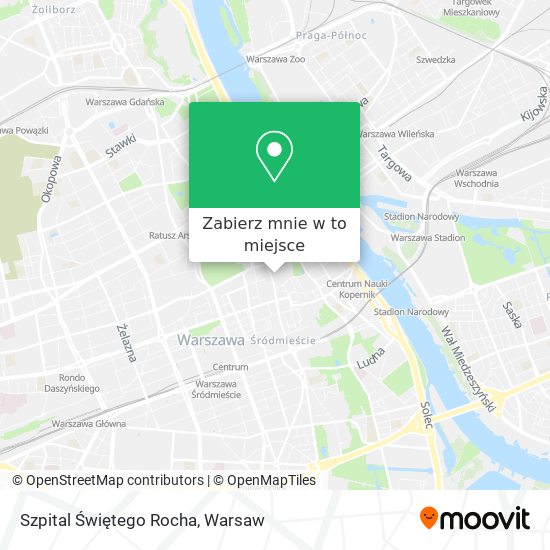 Mapa Szpital Świętego Rocha