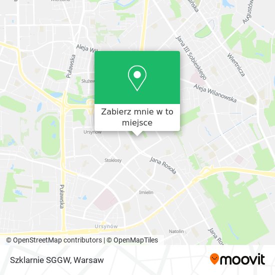 Mapa Szklarnie SGGW