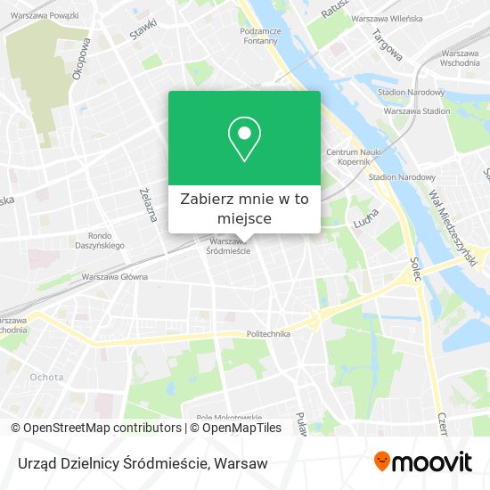 Mapa Urząd Dzielnicy Śródmieście