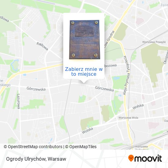 Mapa Ogrody Ulrychów