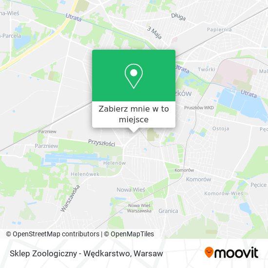 Mapa Sklep Zoologiczny - Wędkarstwo