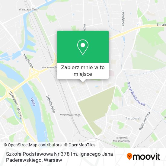 Mapa Szkoła Podstawowa Nr 378 Im. Ignacego Jana Paderewskiego