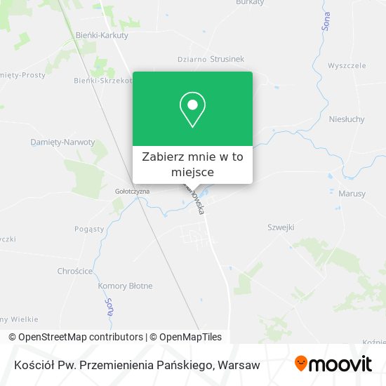 Mapa Kościół Pw. Przemienienia Pańskiego