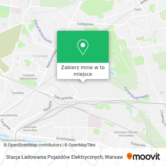 Mapa Stacja Ładowania Pojazdów Elektrycznych