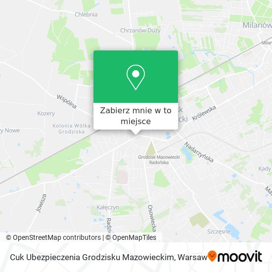 Mapa Cuk Ubezpieczenia Grodzisku Mazowieckim