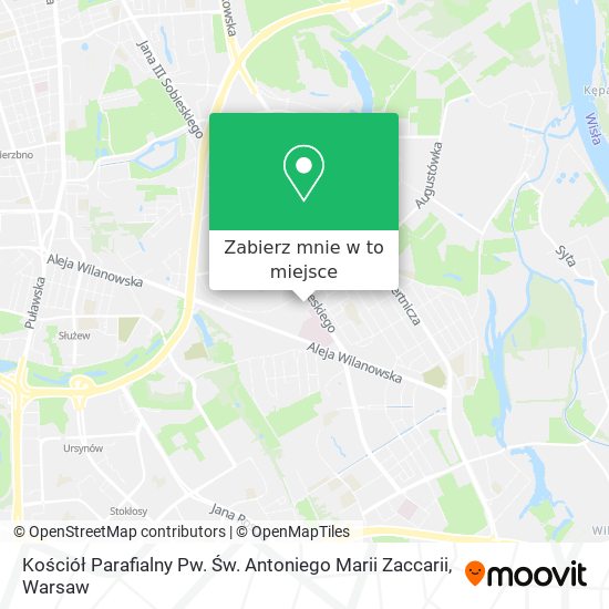 Mapa Kościół Parafialny Pw. Św. Antoniego Marii Zaccarii