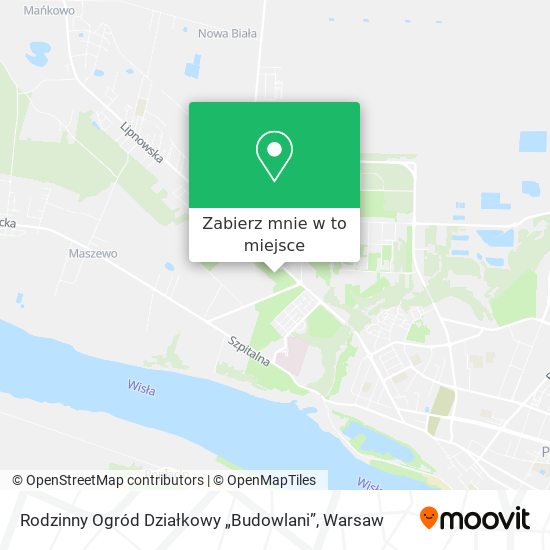 Mapa Rodzinny Ogród Działkowy „Budowlani”