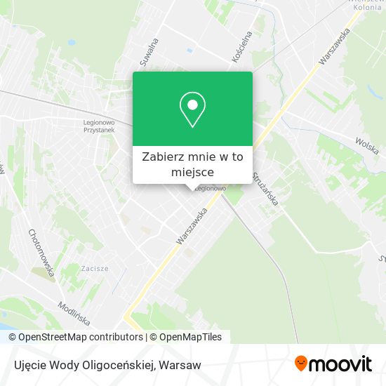 Mapa Ujęcie Wody Oligoceńskiej