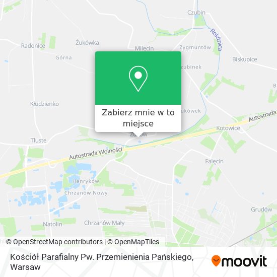 Mapa Kościół Parafialny Pw. Przemienienia Pańskiego