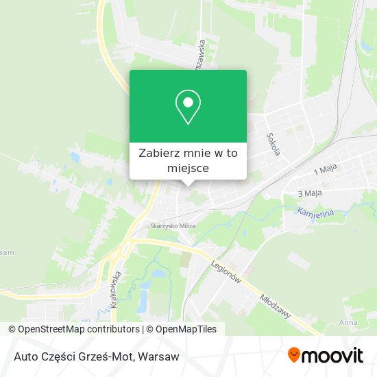 Mapa Auto Części Grześ-Mot